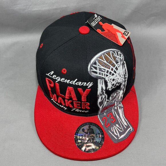 Michael Jordan 23 Fly Snapback Hat Cap Chicago Bulls Red Legend Streetwear Mens - Picture 7 of 14